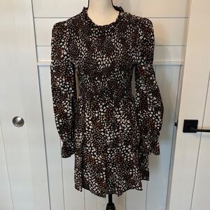 Vero Moda Floral Long Sleeve Dress - S